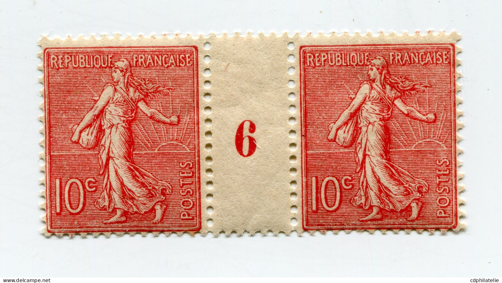 FRANCE N°129b ** TYPE SEMEUSE LIGNEE EN PAIRE AVEC MILLESIME 6 ( 1926 ) - Millésime