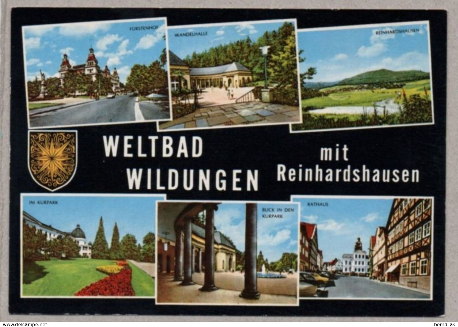 A1192} BRD - AK - Bad Wildungen Mit Reinhardshausen / Kurpark, Füstenhof, Rathaus - Bad Wildungen