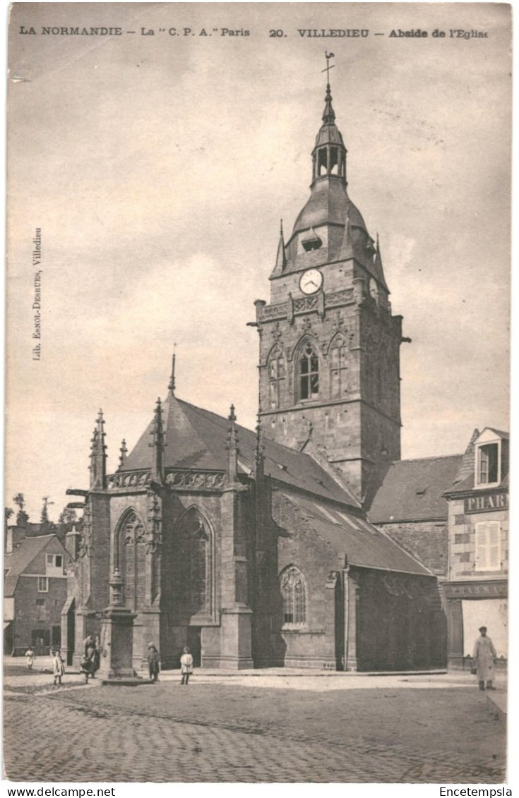 CPA Carte Postale France Villedieu Abside De L'église 1905  VM79704 - Villedieu