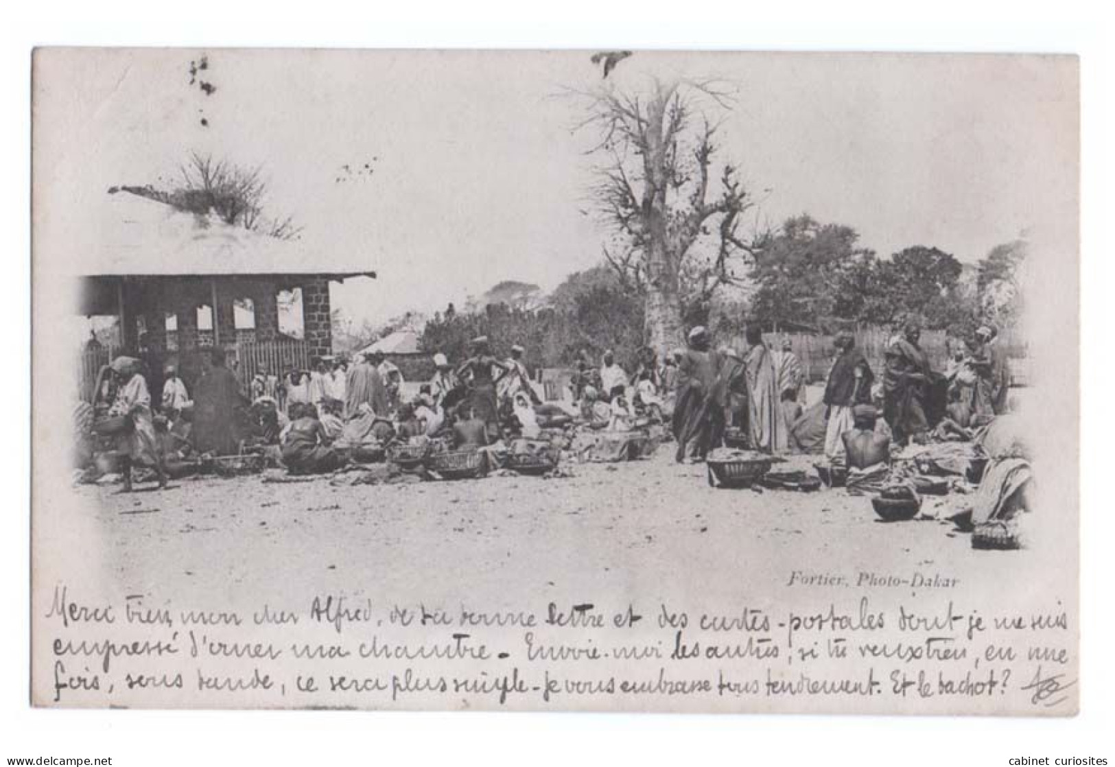 Village Près De DAKAR - CARTE PRÉCURSEUR 1902 - Photo Edmond Fortier - Marché De Thiès - Sénégal - Sénégal