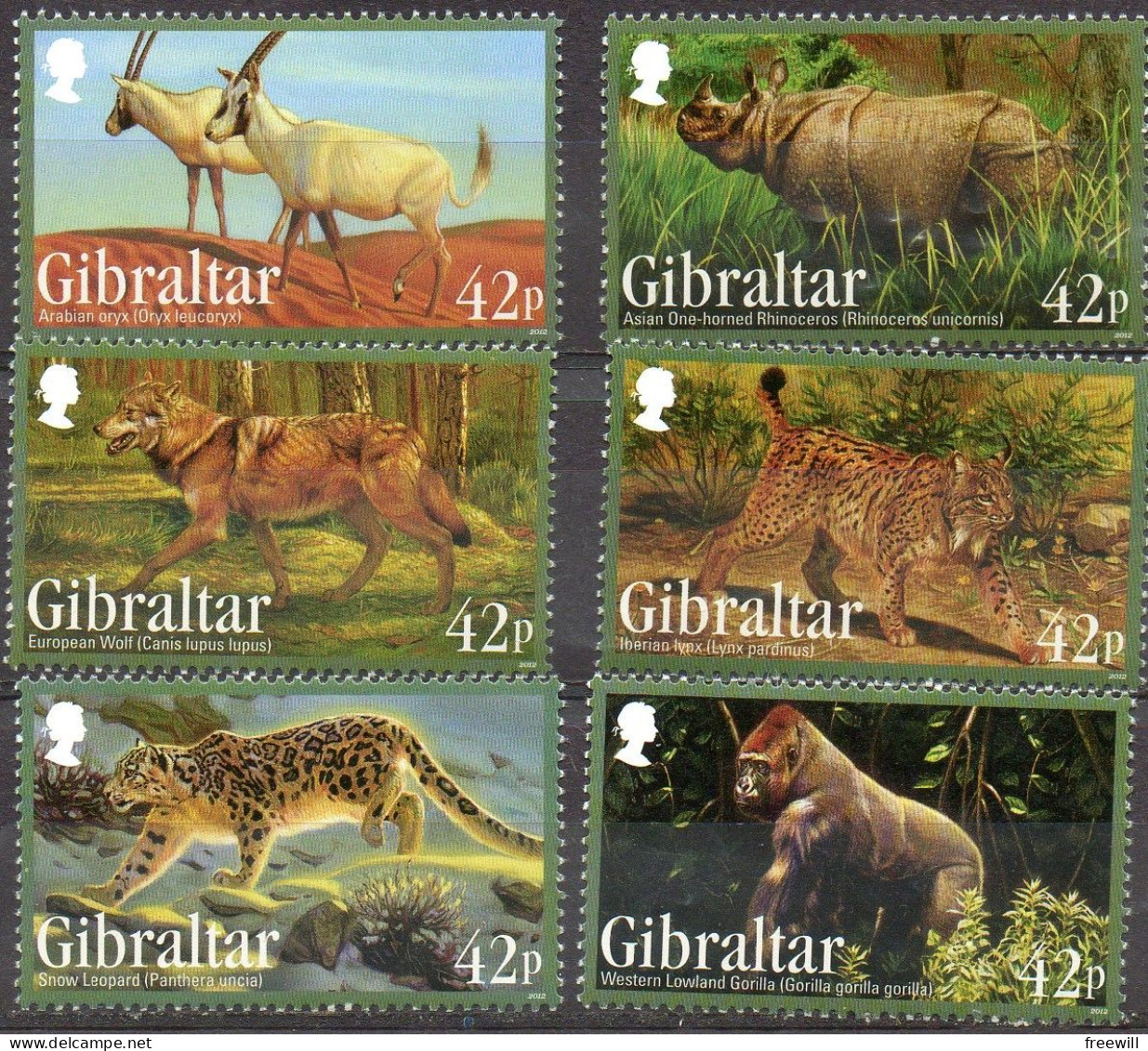 Espèces Menacées- Endangered Animals   XXX - Unused Stamps