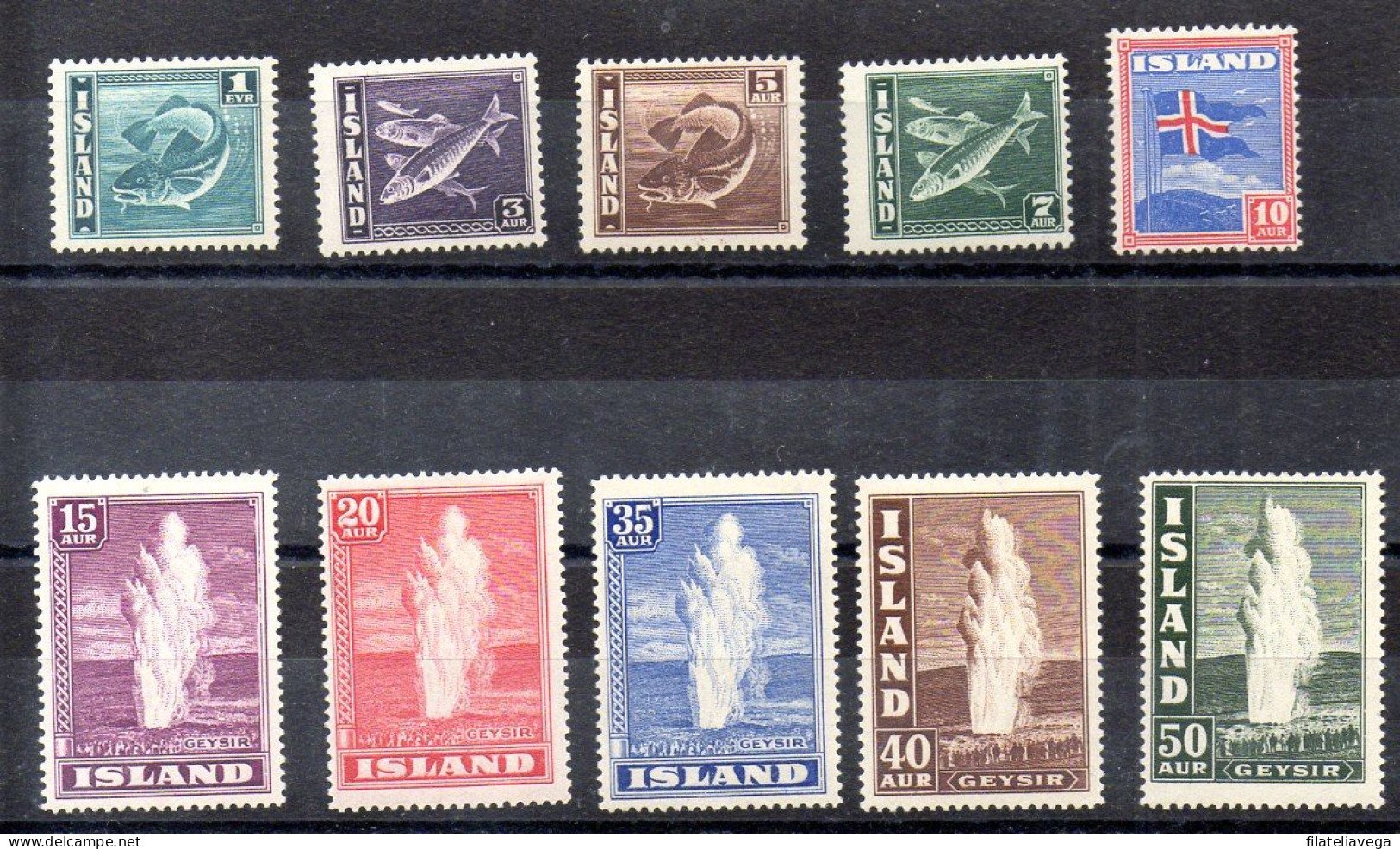 Islandia Serie Nº Yvert 171/80 * - Unused Stamps