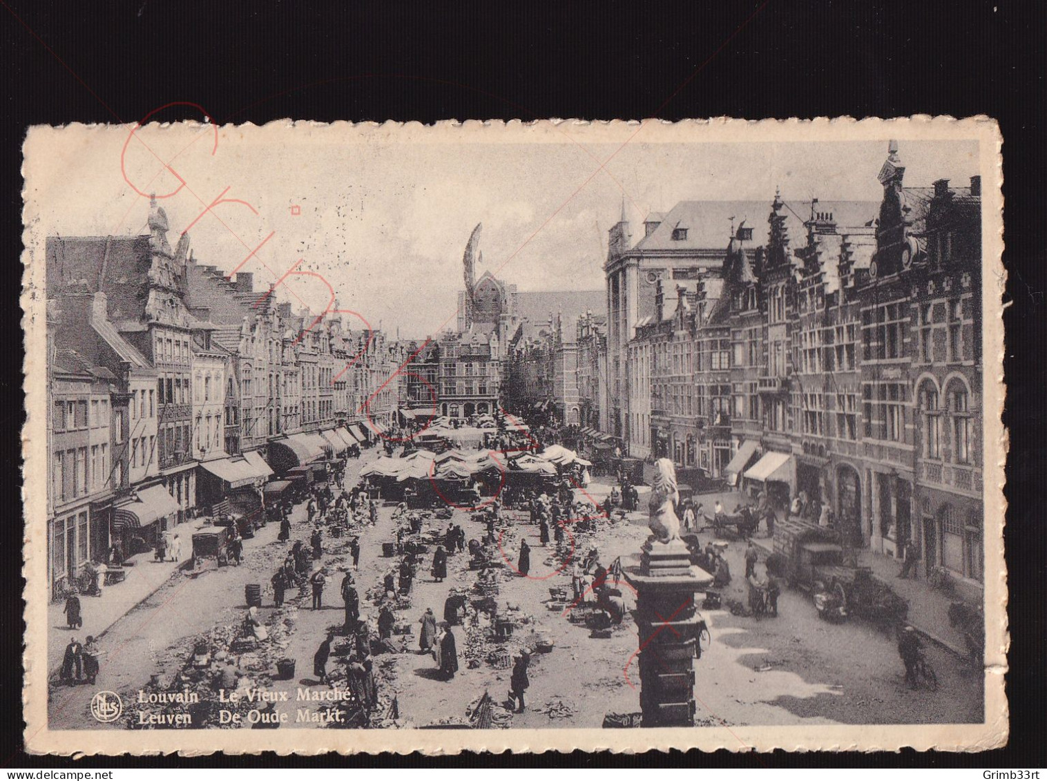 Louvain - Le Vieux Marché - Postkaart - Leuven