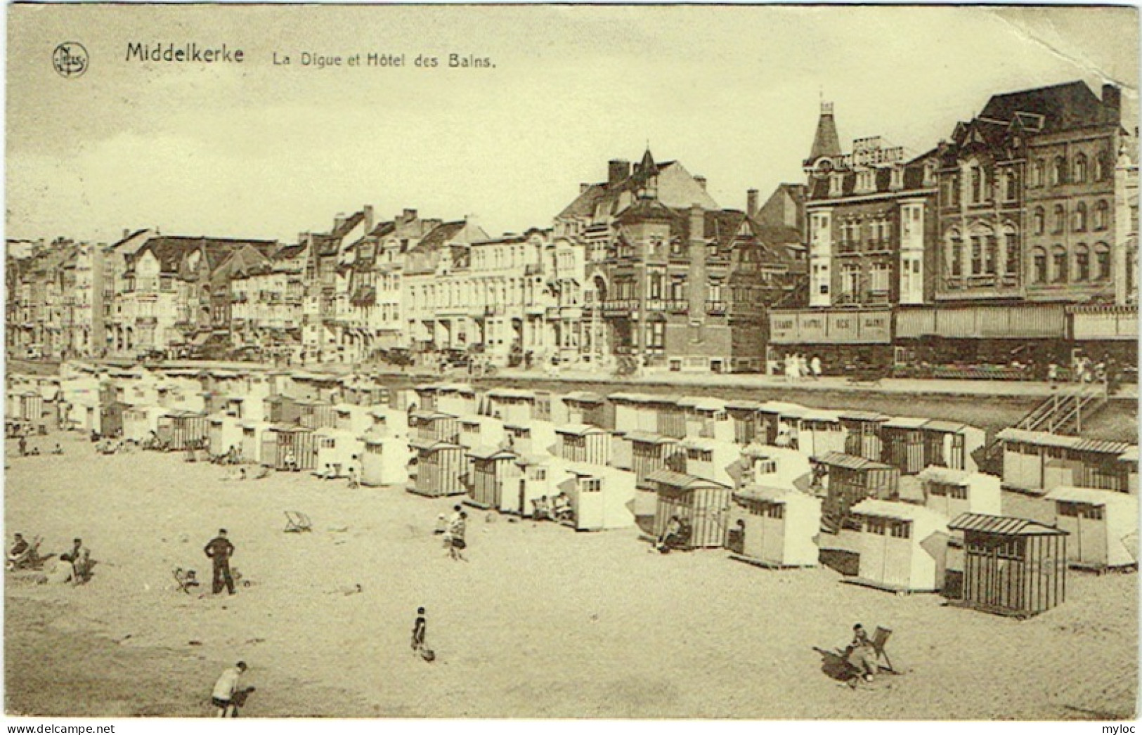 Middelkerke. Digue Et Hôtel Des Bains. - Middelkerke