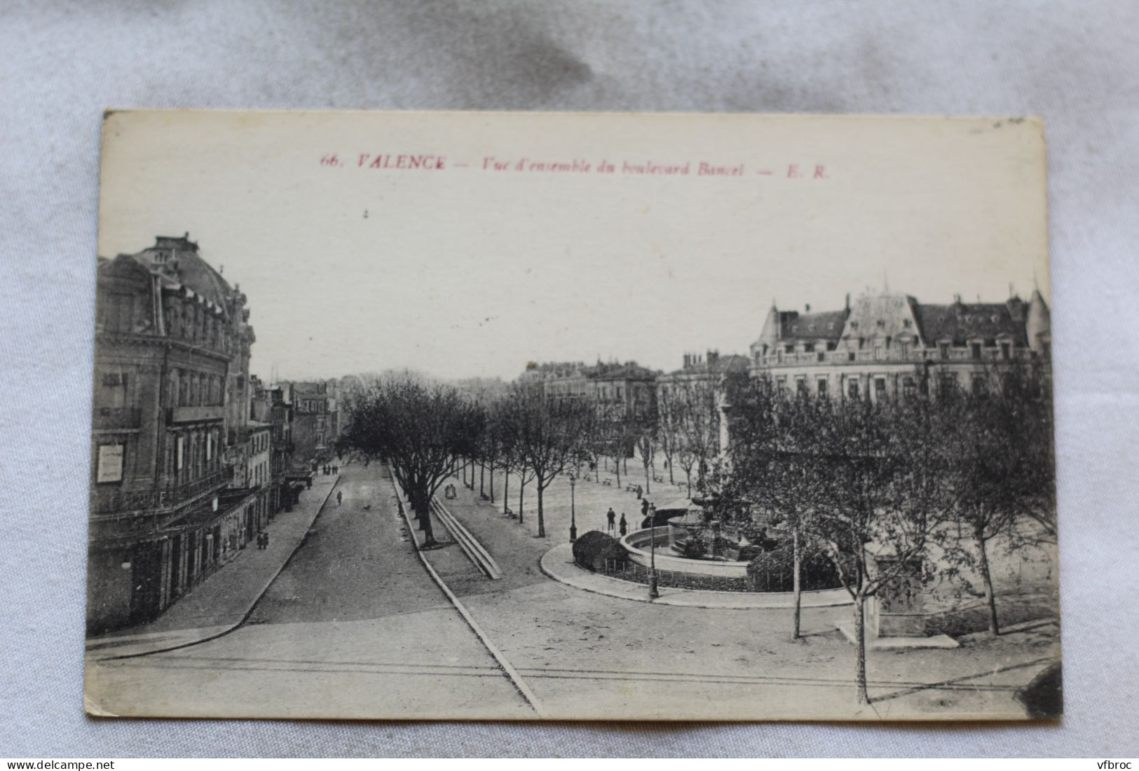 N413, Cpa 1922, Valence, Vue D'ensemble Du Boulevard Bancel, Drôme 26 - Valence