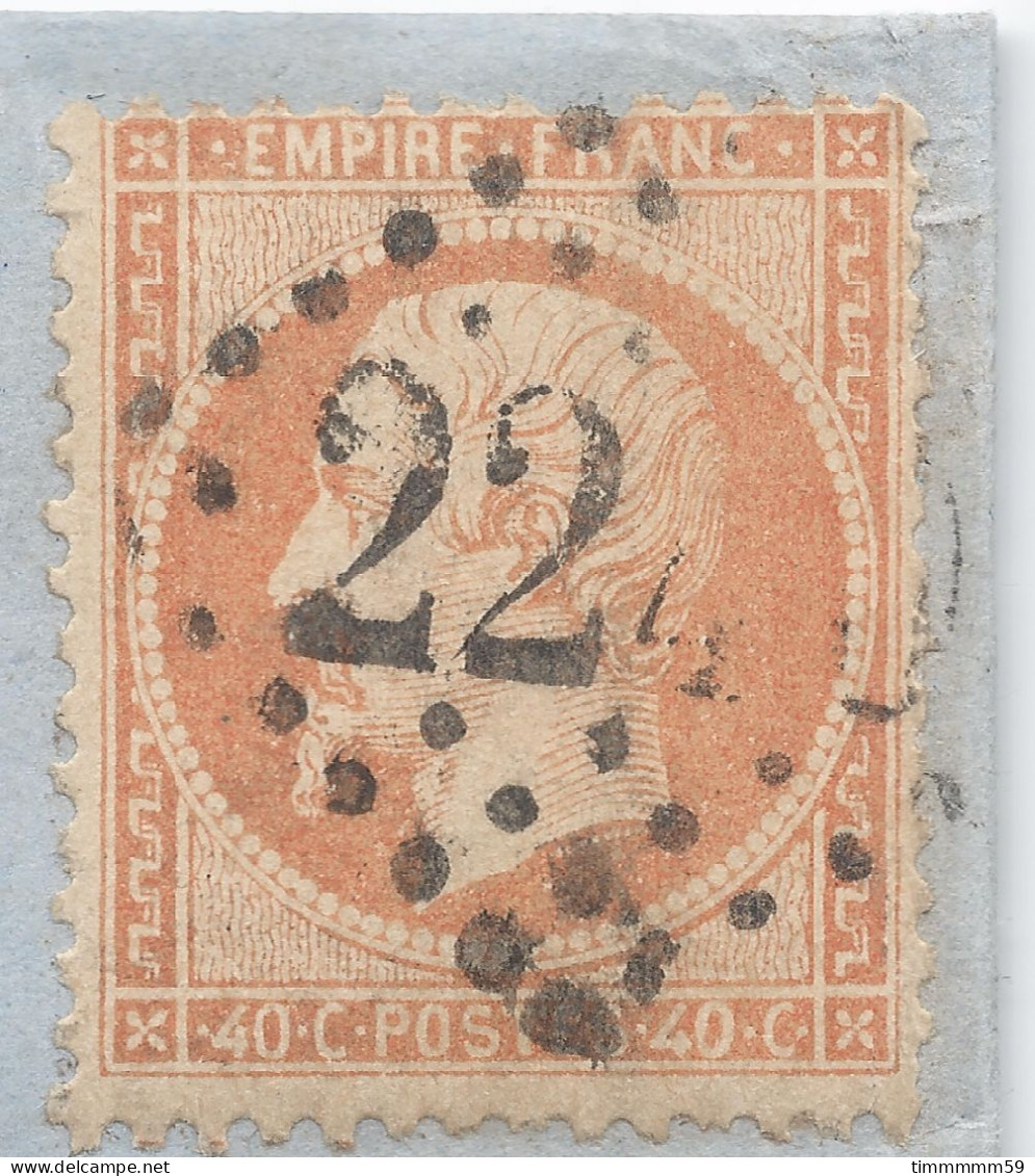 LT5917  N°23/Lettre, Oblitéré GC 2240 MARSEILLE(12), Indice 1, Du 13 Avril 1867 - 1862 Napoleon III