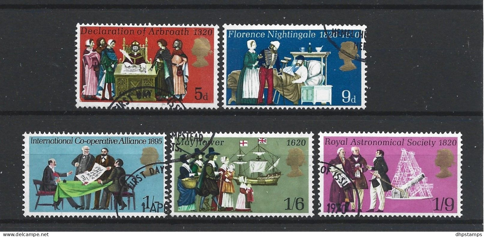 Gr. Britain 1970 Anniversaries & Events Y.T. 586/590 (0) - Oblitérés