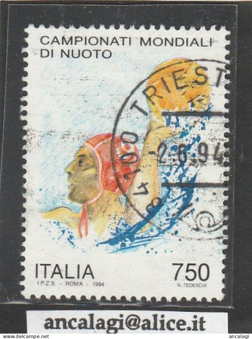 USATI ITALIA 1994 - Ref.0694 "CAMPIONATI DI NUTO" 1 Val. - - 1991-00: Usati