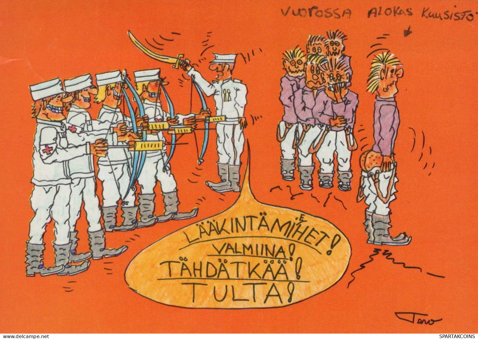 SOLDIERS HUMOUR Militaria Vintage Postcard CPSM #PBV894.GB - Humor