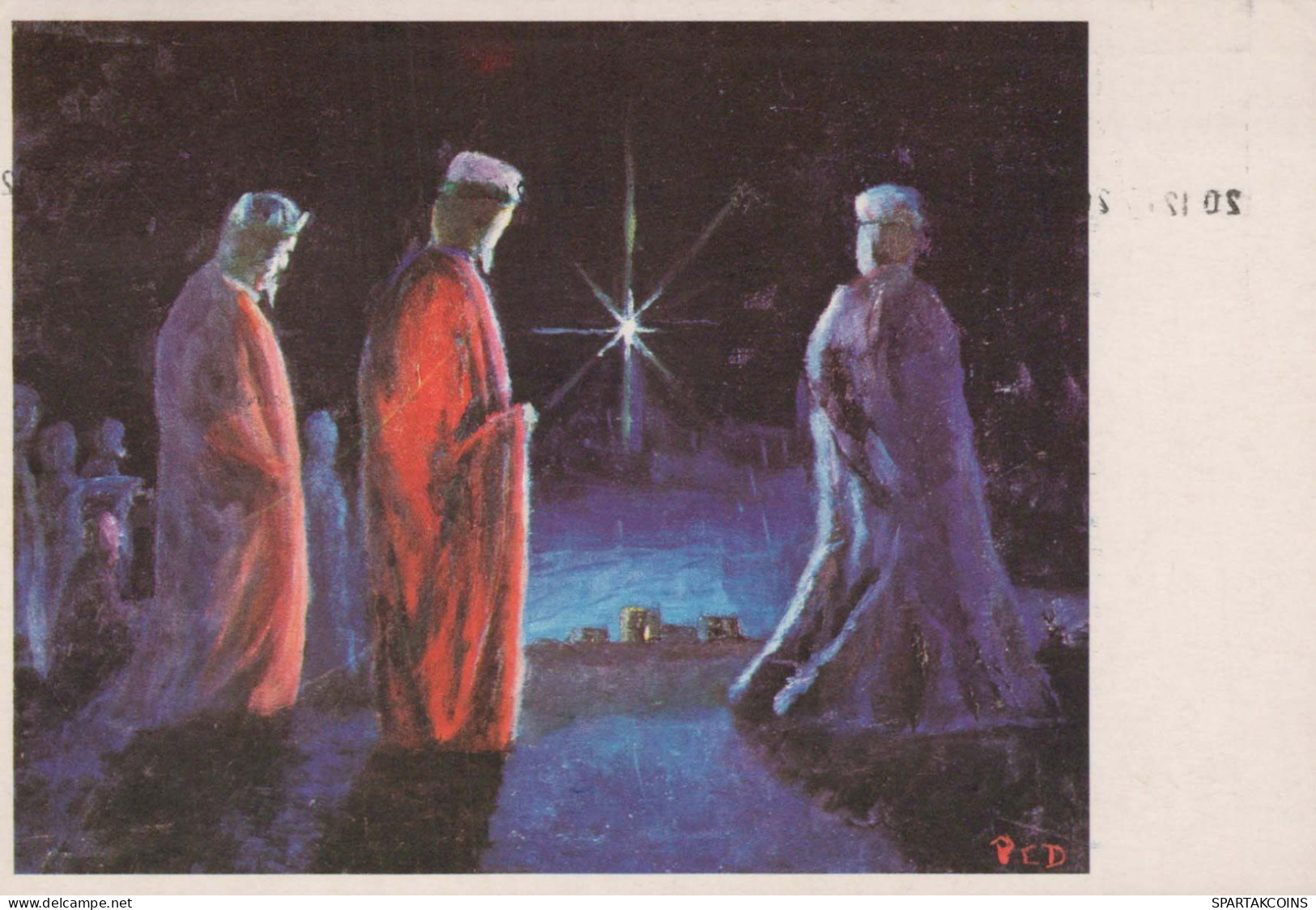 SAINTS Christmas Christianity Religion Vintage Postcard CPSM #PBB969.GB - Saints