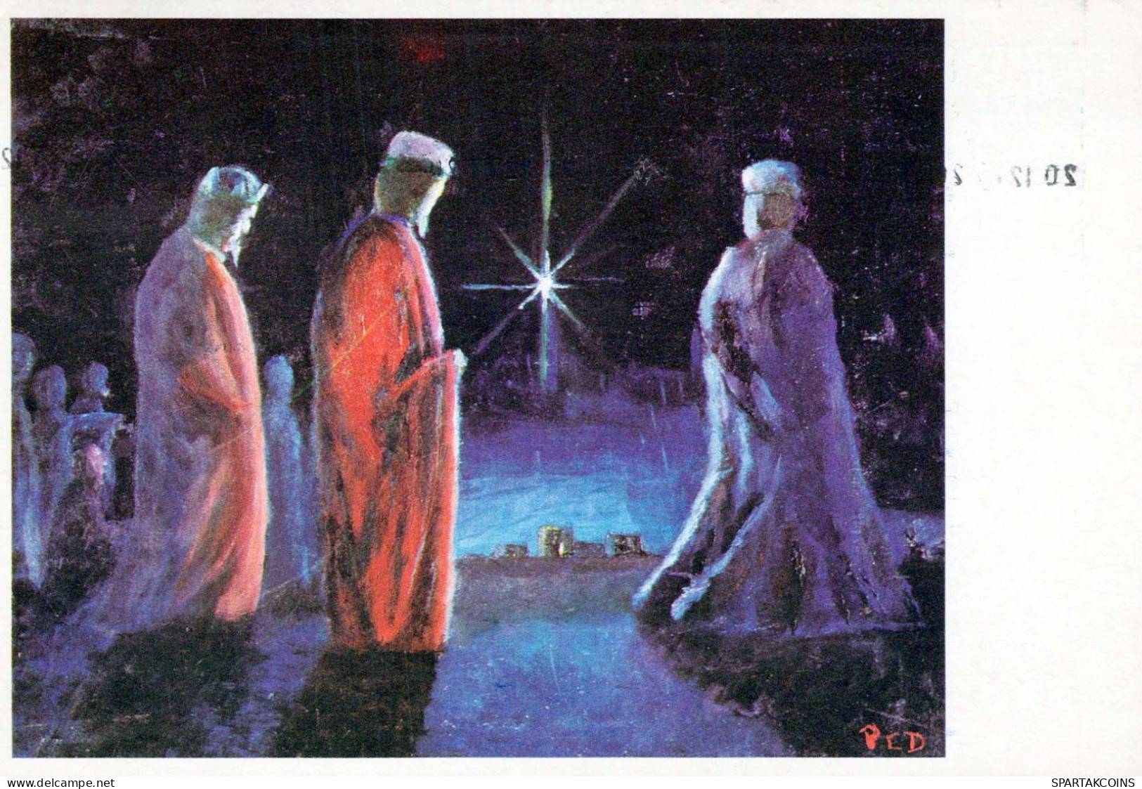 SAINTS Christmas Christianity Religion Vintage Postcard CPSM #PBB969.GB - Saints