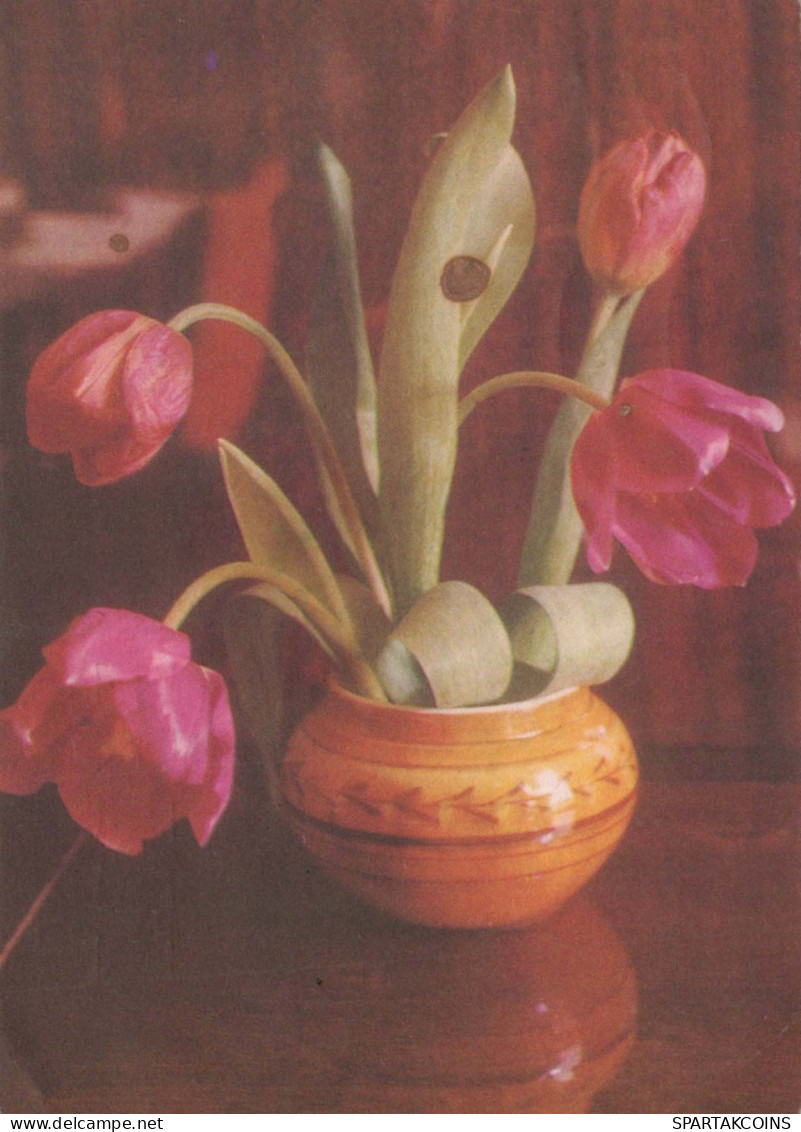 FLOWERS Vintage Postcard CPSM #PAR435.GB - Fleurs