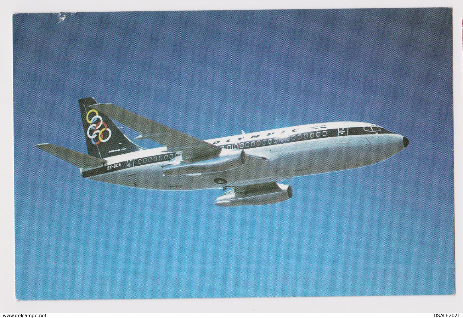 Greece Carrier OLYMPIC Airways BOEING 737-200 Airplane, Jet, Vintage Photo Postcard RPPc Ak (62017) - 1946-....: Moderne