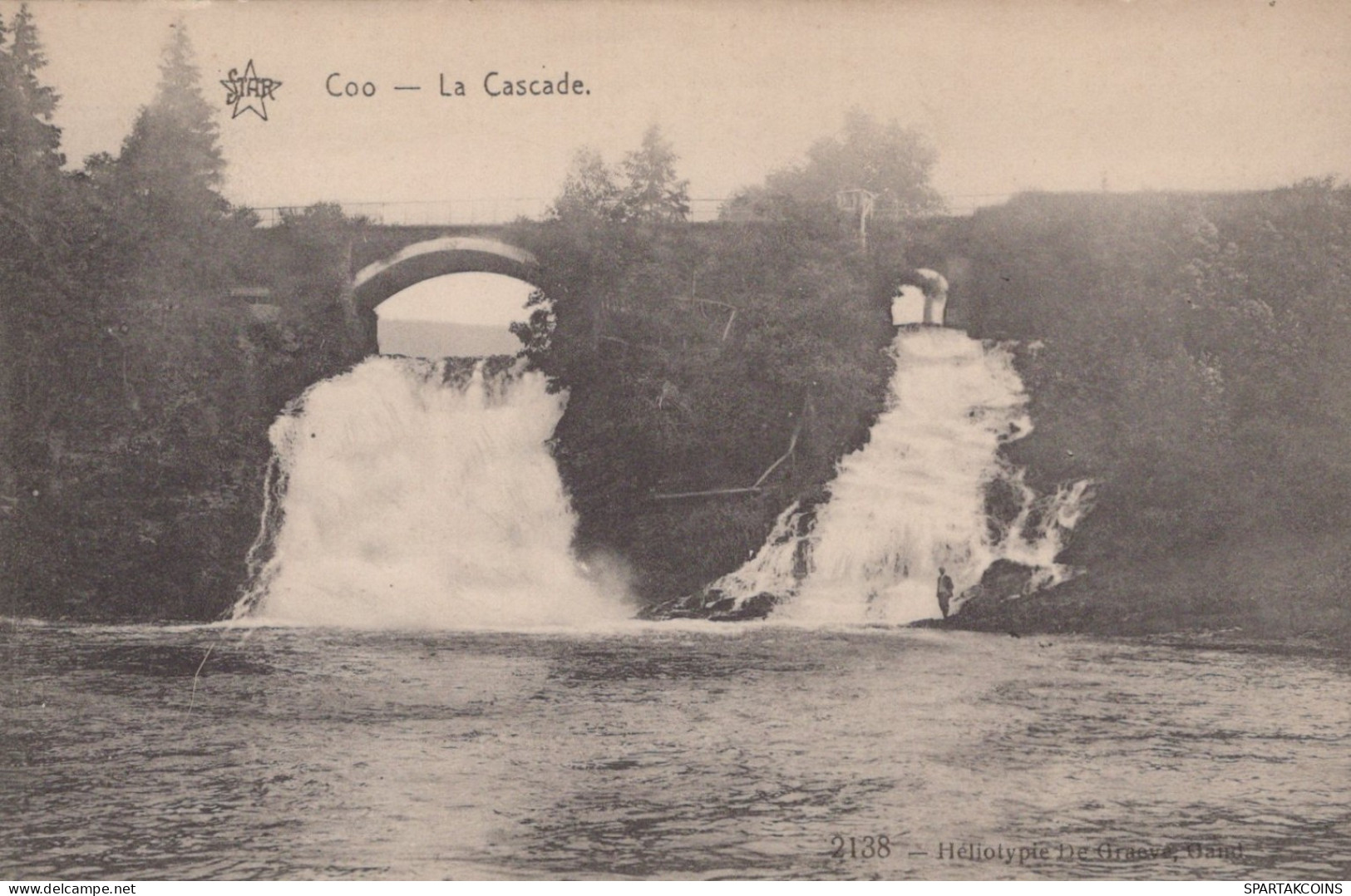 BÉLGICA CASCADA DE COO Provincia De Lieja Postal CPA Unposted #PAD149.ES - Stavelot