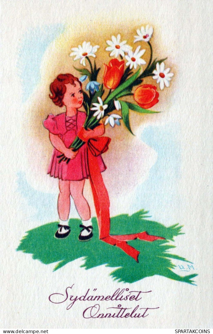 NIÑOS NIÑOS Escena S Paisajes Vintage Tarjeta Postal CPSMPF #PKG728.ES - Scènes & Paysages