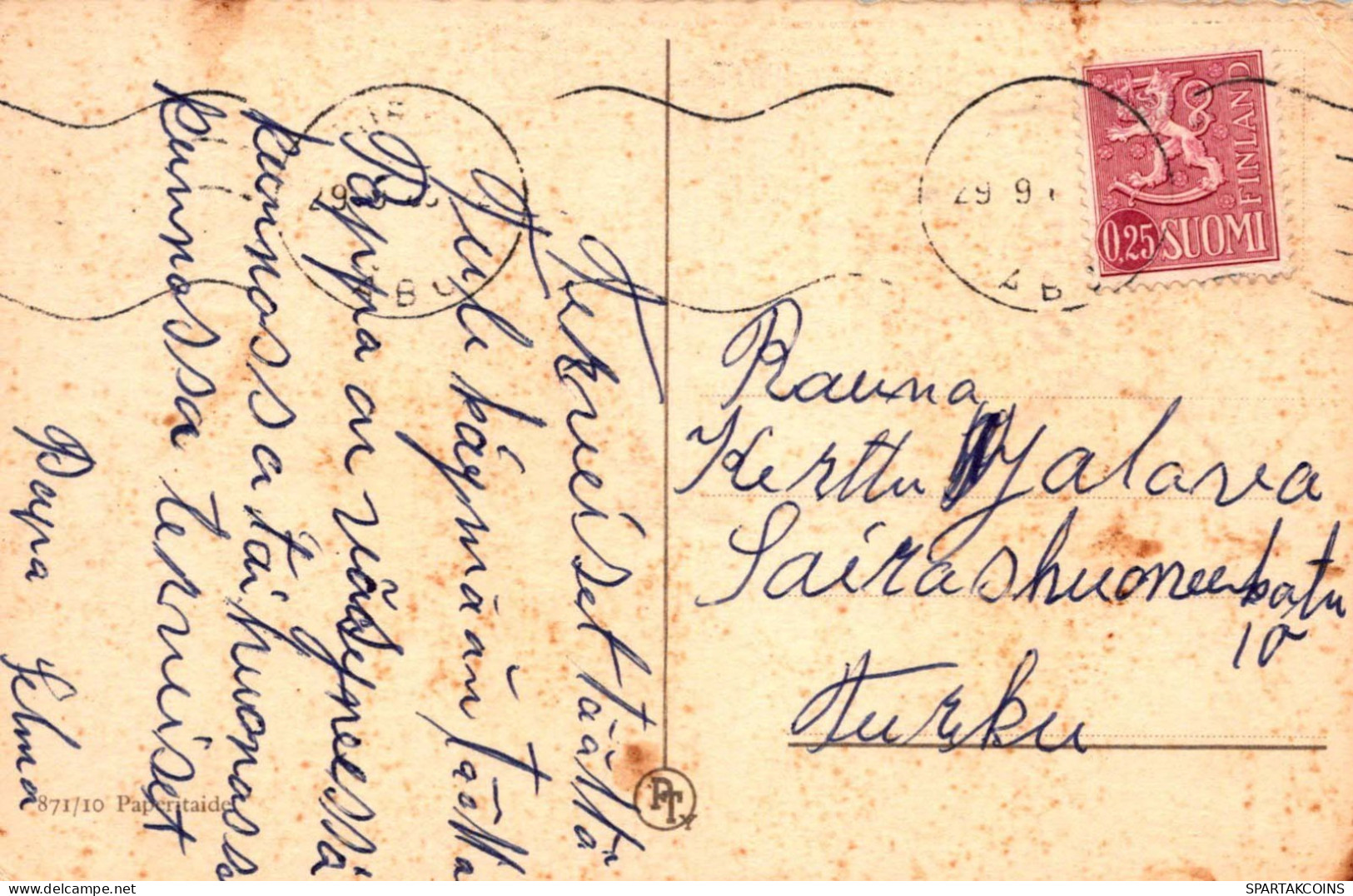 FLORES Vintage Tarjeta Postal CPA #PKE619.ES - Fleurs