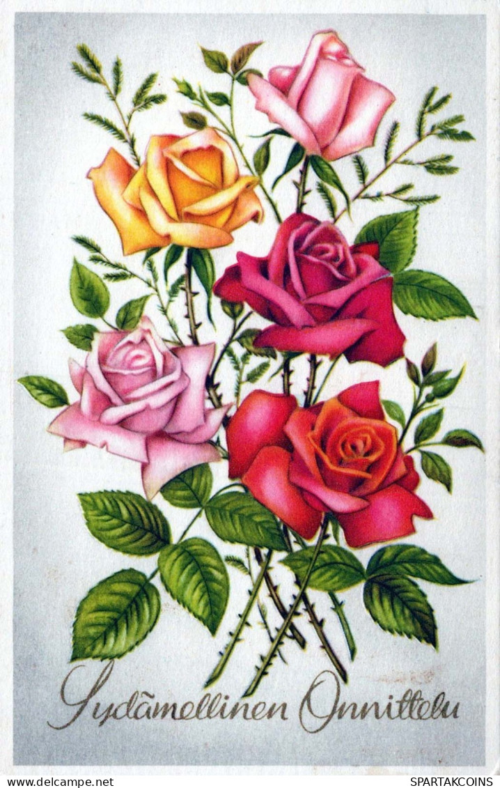 FLORES Vintage Tarjeta Postal CPA #PKE498.ES - Fleurs