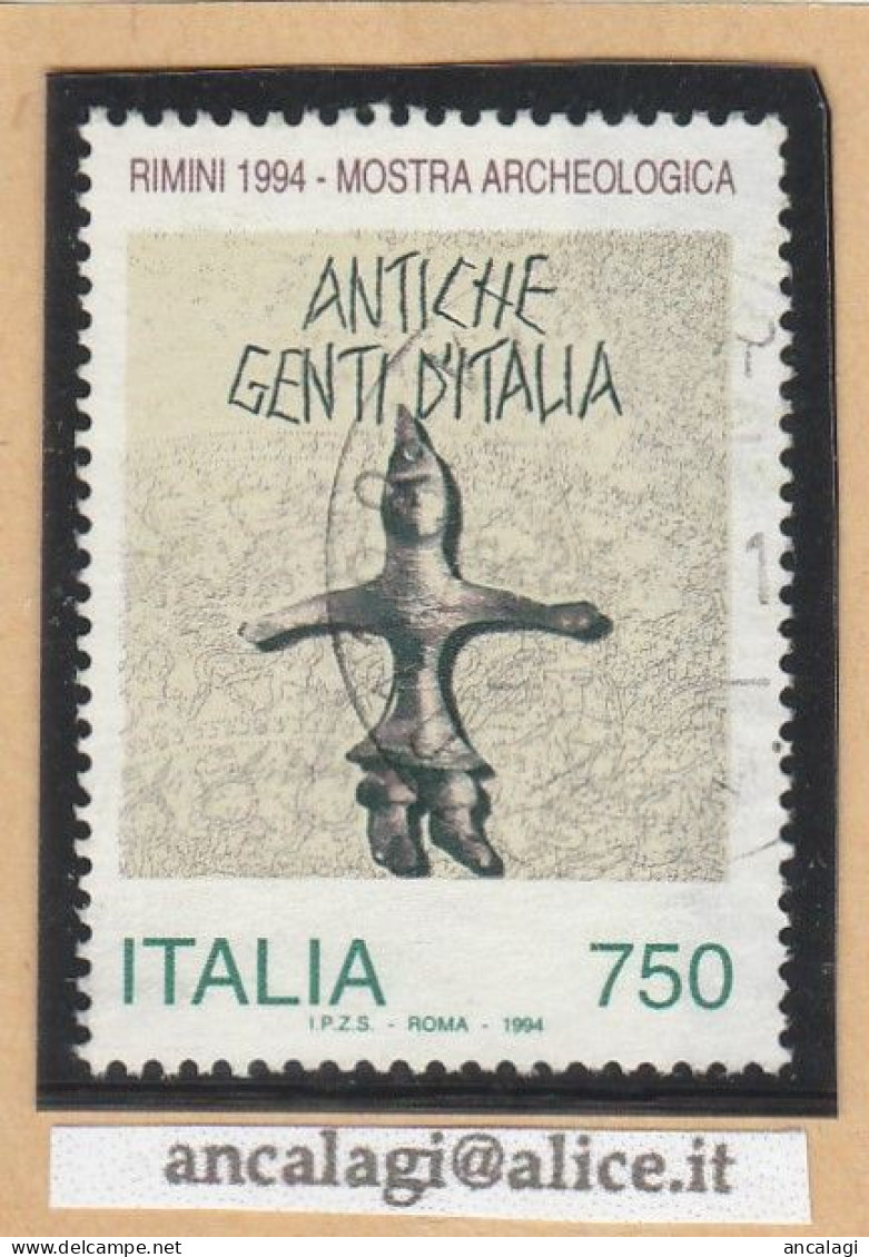USATI ITALIA 1994 - Ref.0695 "GENTI D'ITALIA" 1 Val. - - 1991-00: Oblitérés