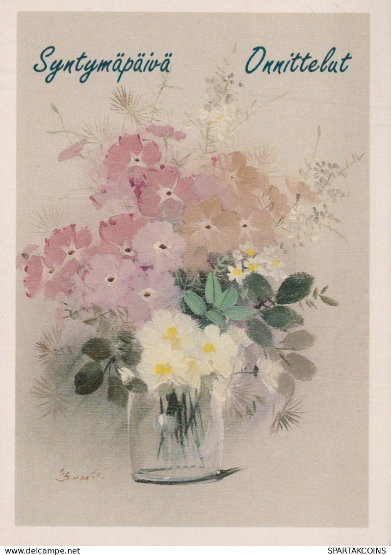 FLORES Vintage Tarjeta Postal CPSM #PBZ806.ES - Fleurs