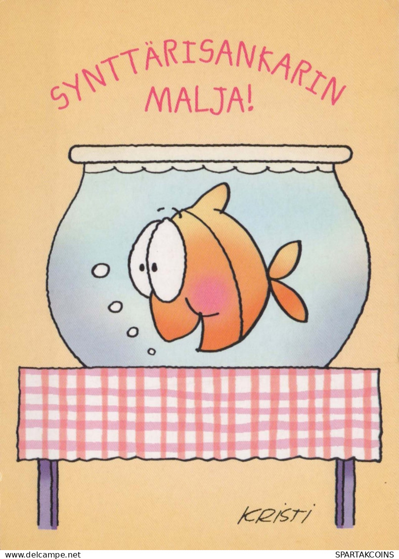 PESCADO Animales Vintage Tarjeta Postal CPSM #PBS870.ES - Fish & Shellfish