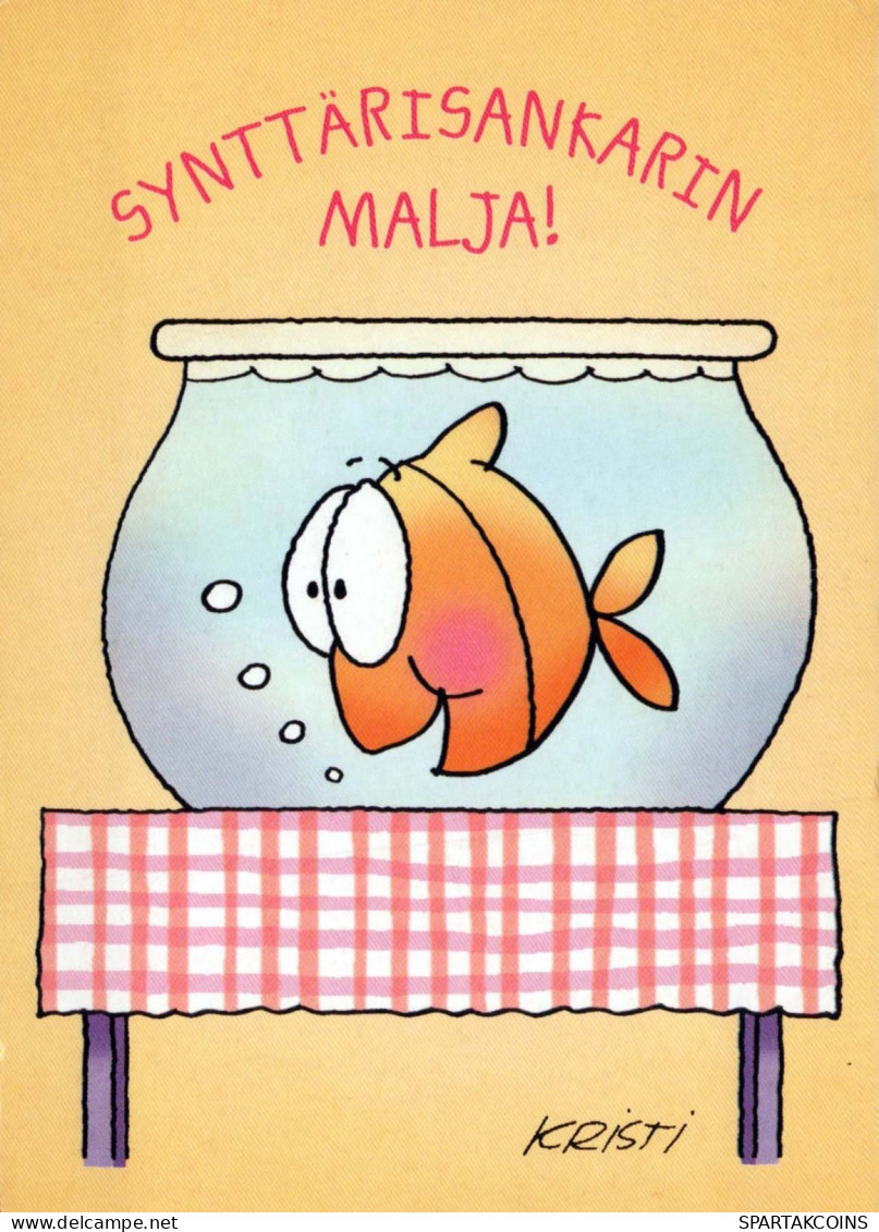 PESCADO Animales Vintage Tarjeta Postal CPSM #PBS870.ES - Fish & Shellfish