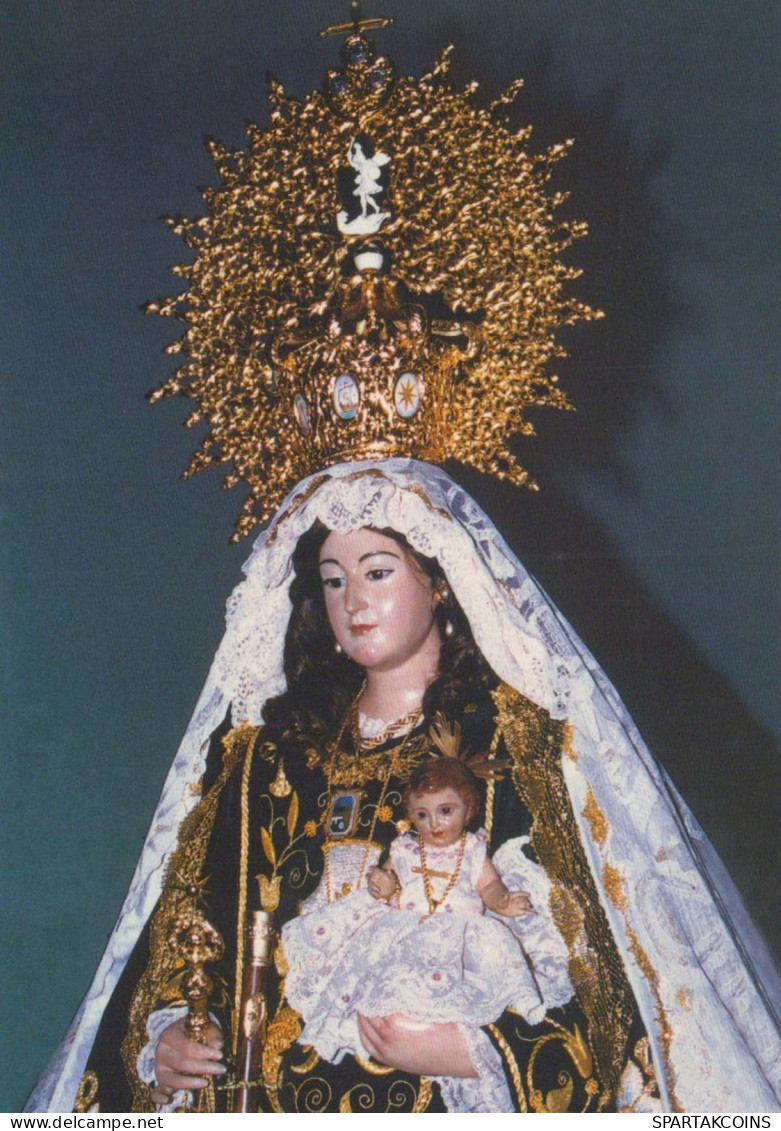 Virgen María Virgen Niño JESÚS Religión Vintage Tarjeta Postal CPSM #PBQ187.ES - Jungfräuliche Marie Und Madona