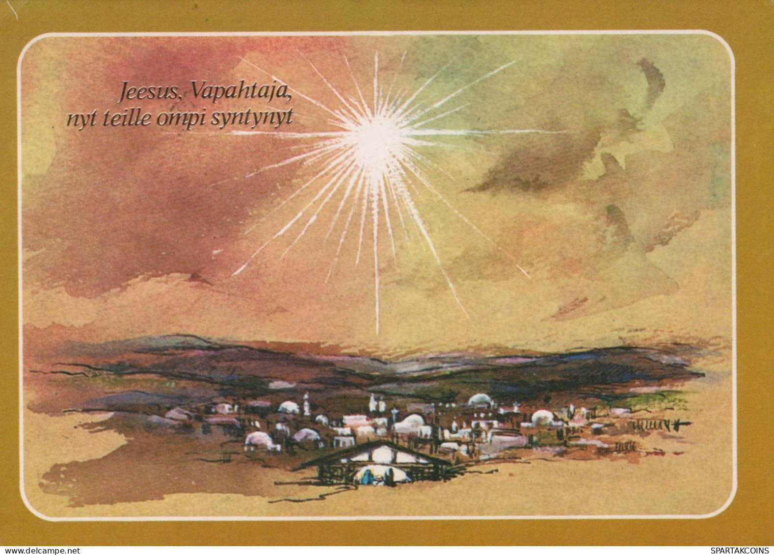 SANTOS Navidad Cristianismo Religión Vintage Tarjeta Postal CPSM #PBB971.ES - Santos