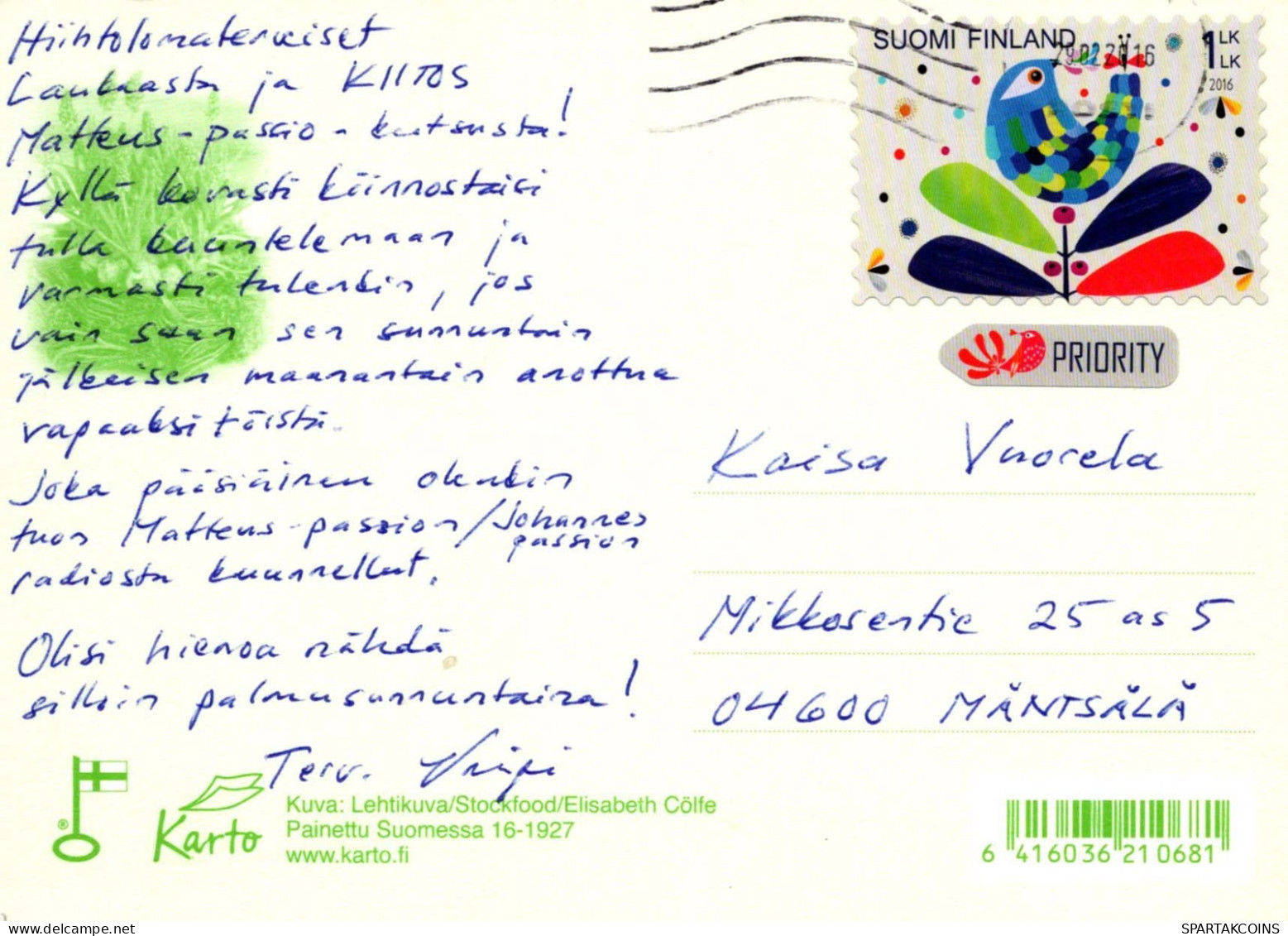 FLORES Vintage Tarjeta Postal CPSM #PAS517.ES - Fleurs