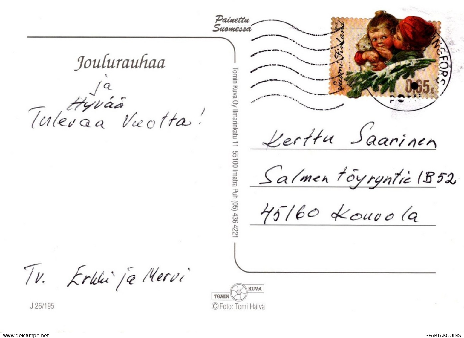 ÁNGEL NAVIDAD Vintage Tarjeta Postal CPSM #PAH386.ES - Anges