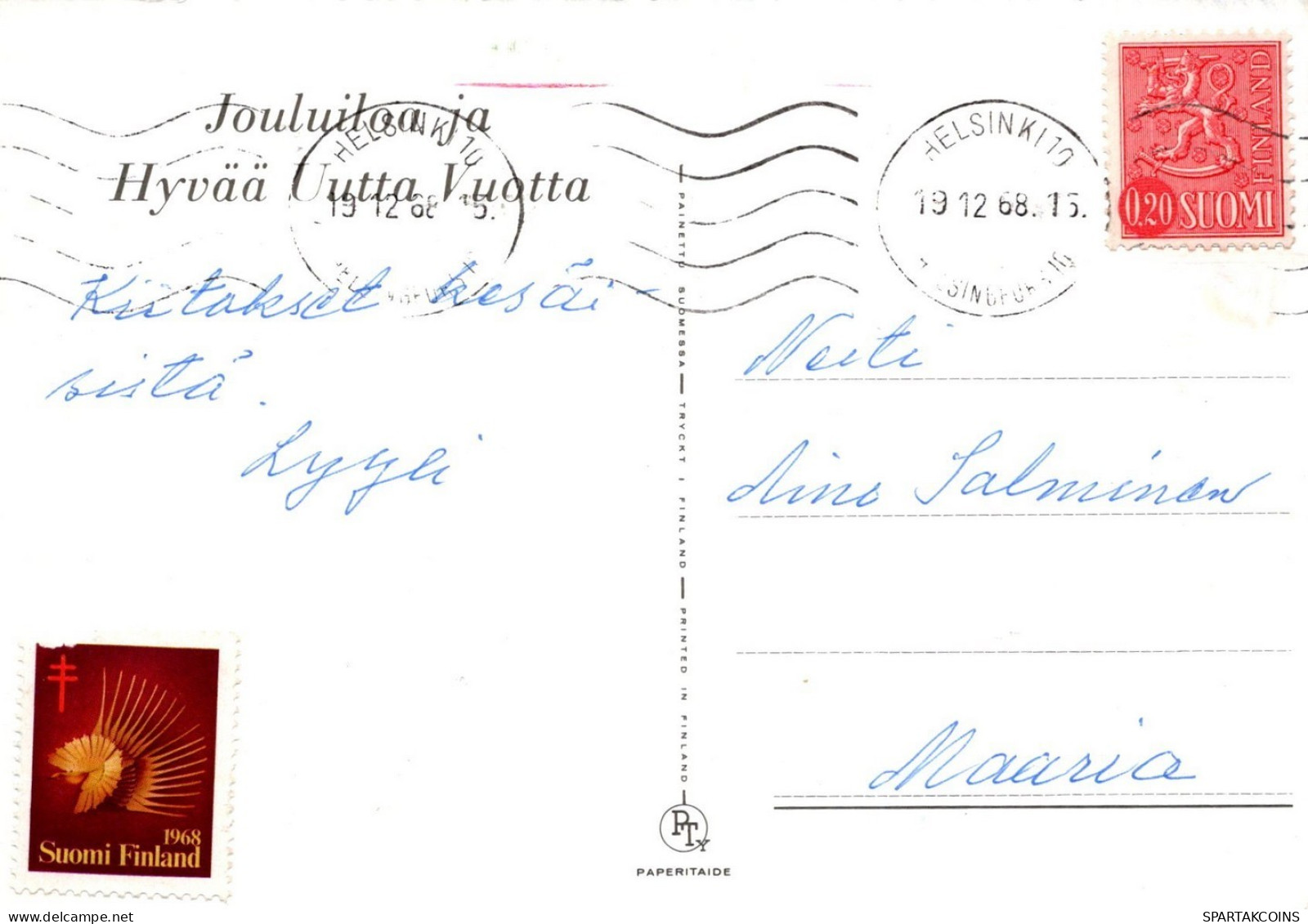 ÁNGEL NAVIDAD Vintage Tarjeta Postal CPSM #PAG881.ES - Anges