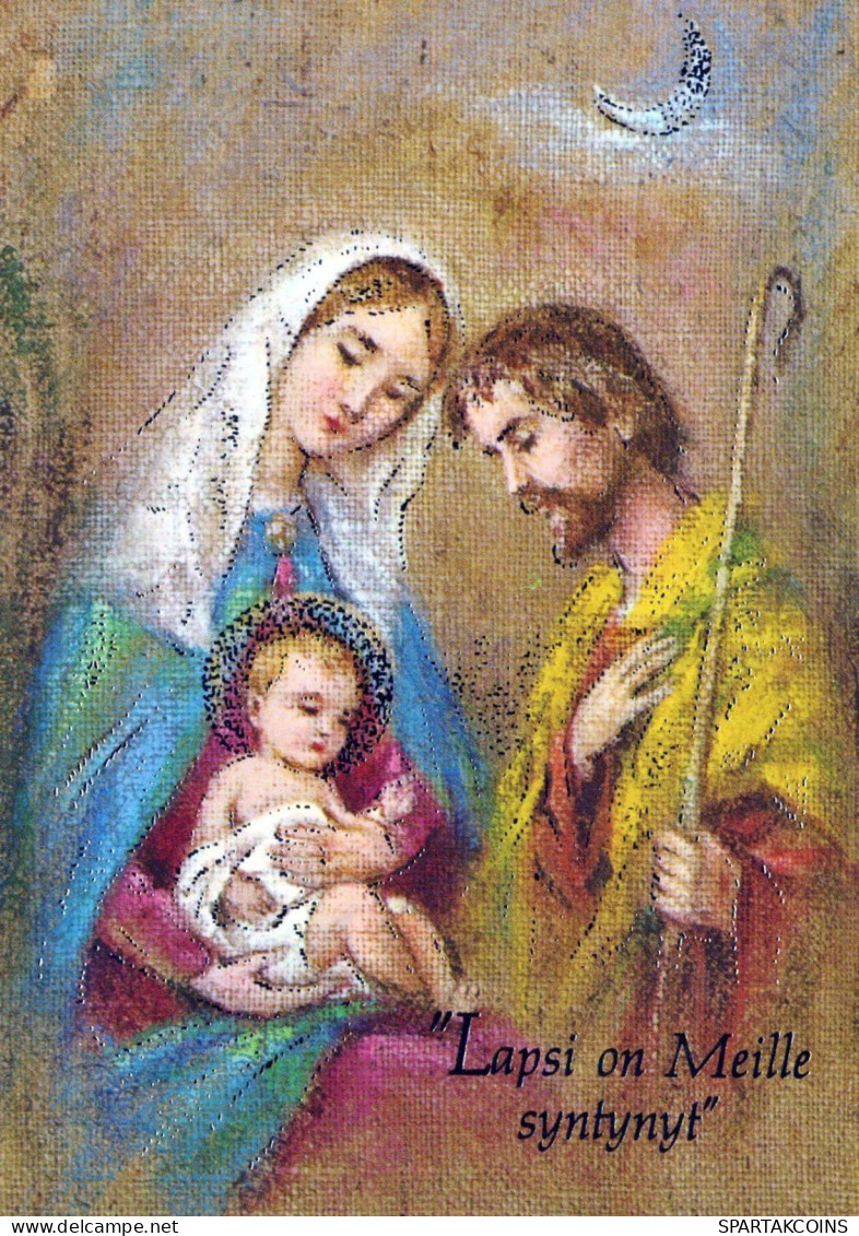 Vierge Marie Madone Bébé JÉSUS Noël Religion Vintage Carte Postale CPSM #PBP930.FR - Virgen Maria Y Las Madonnas