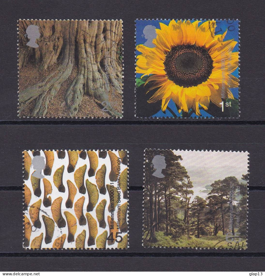 GRANDE-BRETAGNE 2000 TIMBRE N°2191/94 OBLITERE NOUVEAU MILLENAIRE - Used Stamps