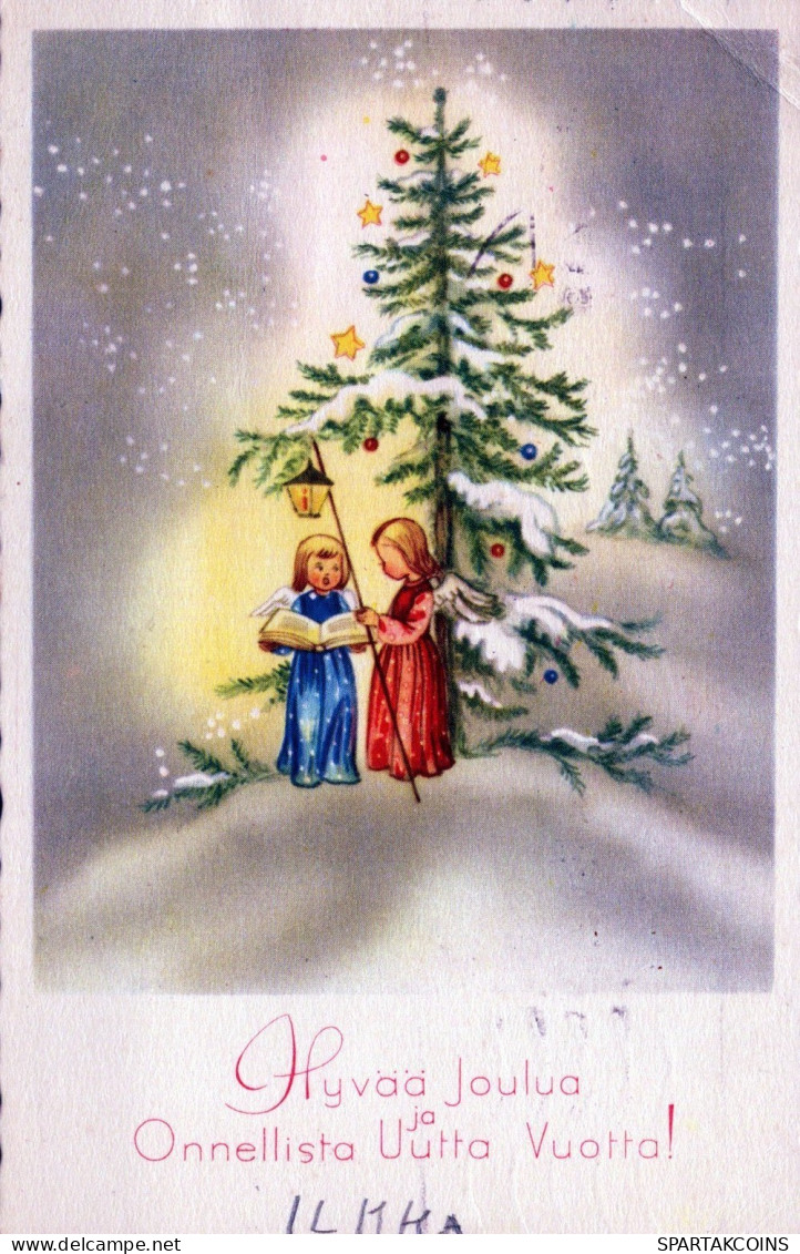 ANGE NOËL Vintage Carte Postale CPSMPF #PAG756.FR - Anges