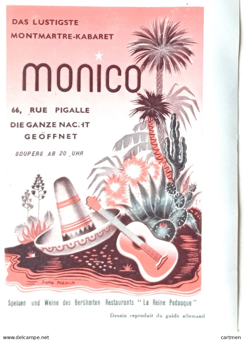 MONICO PIGALLE - Programme