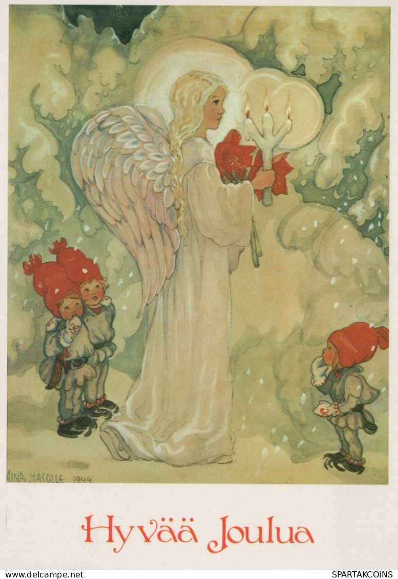 ENGEL WEIHNACHTSFERIEN Feiern & Feste Vintage Ansichtskarte Postkarte CPSM #PAJ336.DE - Anges