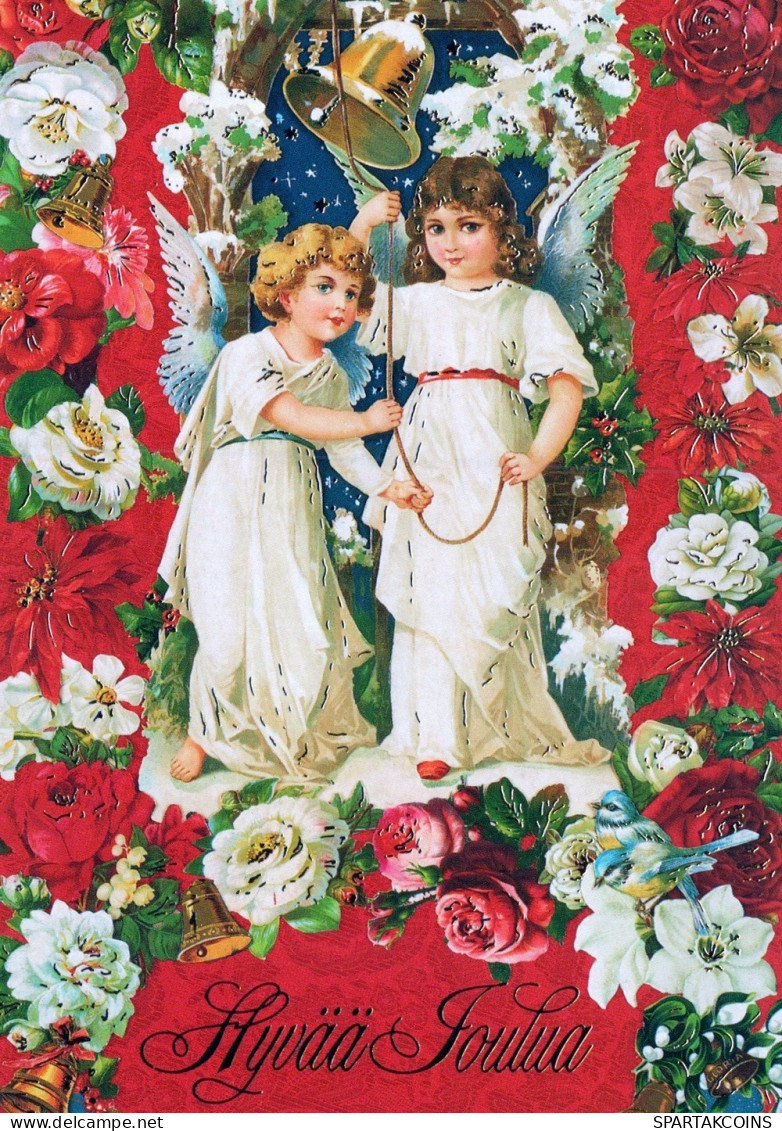 ENGEL WEIHNACHTSFERIEN Feiern & Feste Vintage Ansichtskarte Postkarte CPSM #PAH639.DE - Anges