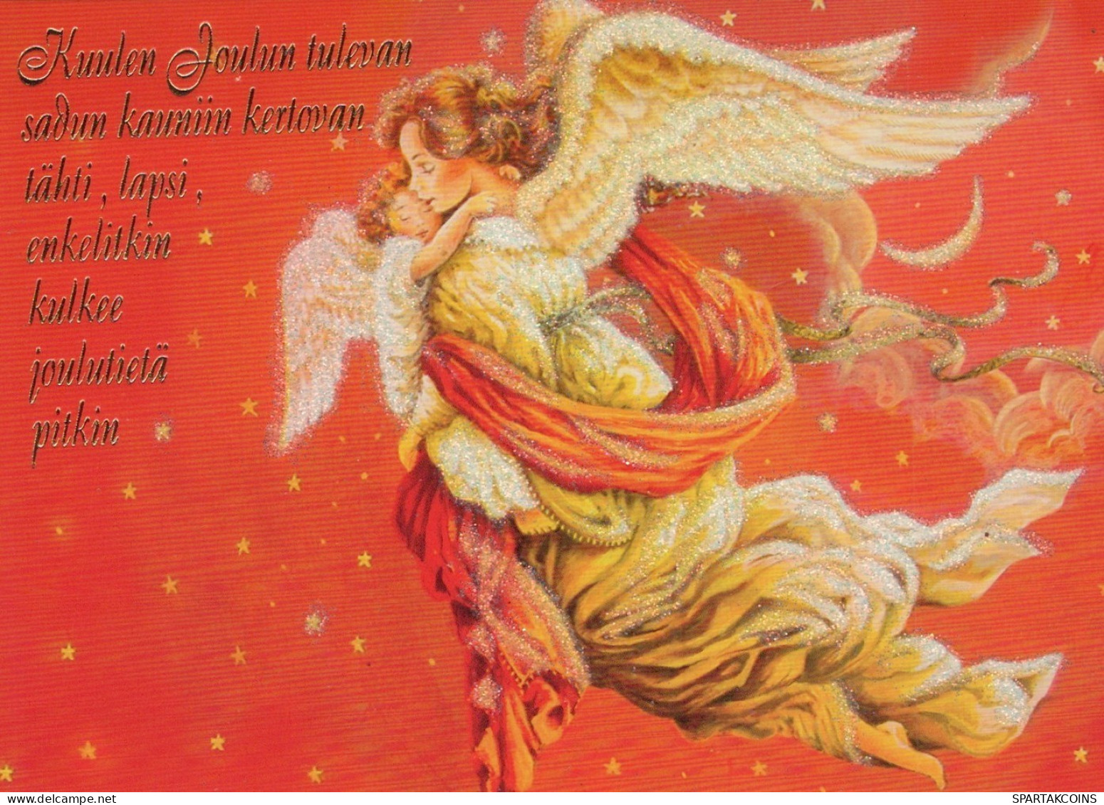 ENGEL WEIHNACHTSFERIEN Feiern & Feste Vintage Ansichtskarte Postkarte CPSM #PAH068.DE - Anges