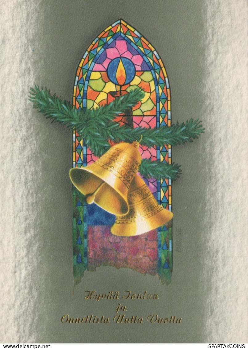 Buon Anno Natale BELL Vintage Cartolina CPSM #PAT454.IT - Año Nuevo
