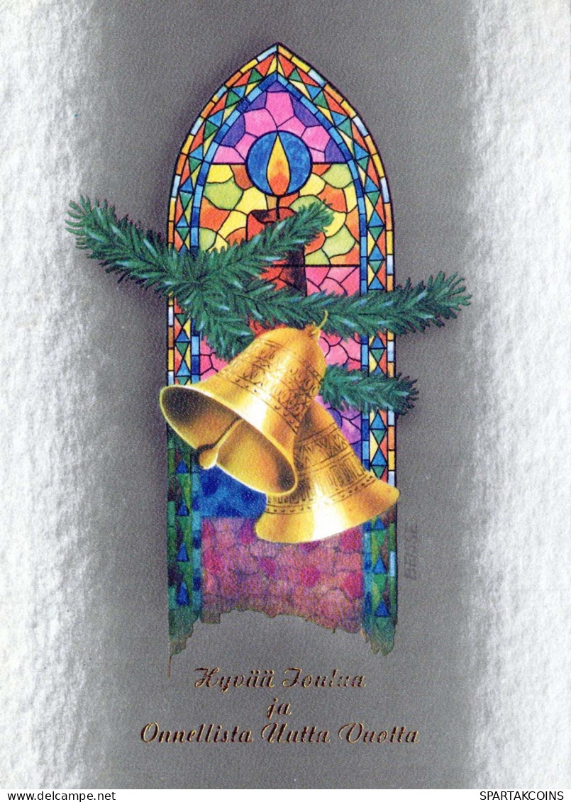 Buon Anno Natale BELL Vintage Cartolina CPSM #PAT454.IT - Año Nuevo