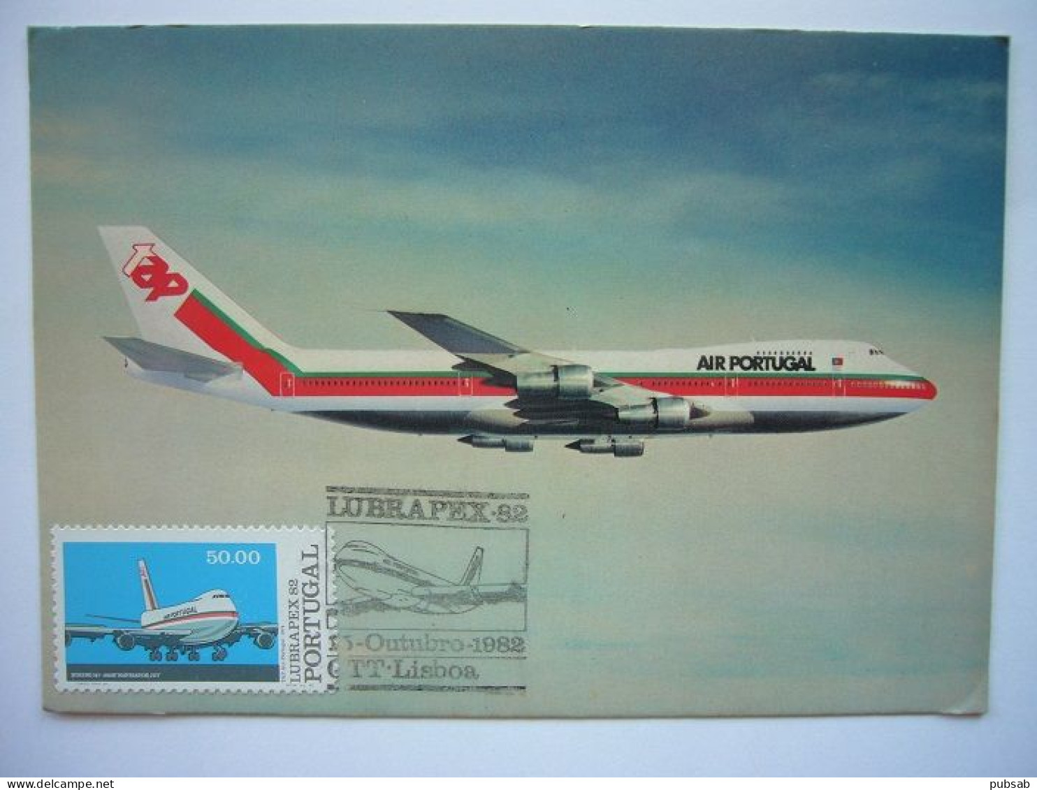 Avion / Airplane / TAP - AIR PORTUGAL / Boeing  747 / Airline Issue / Carte Maximum - 1946-....: Moderne