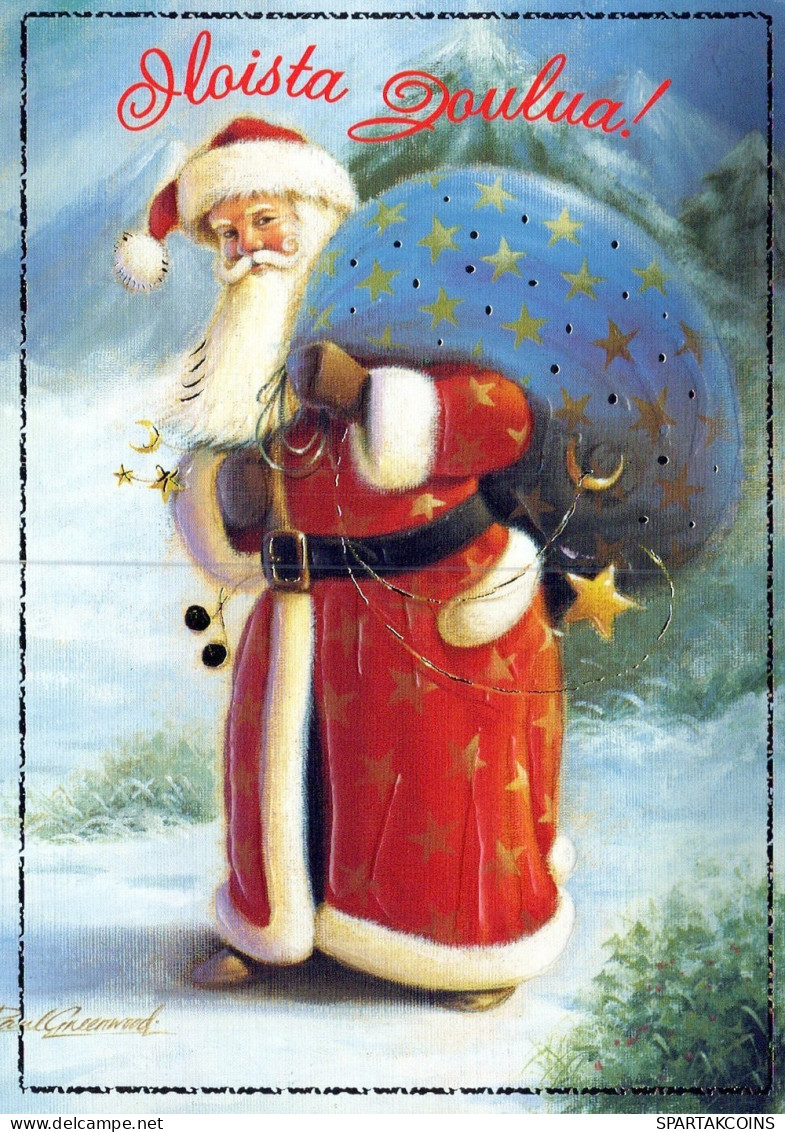 BABBO NATALE Natale Vintage Cartolina CPSM #PAK843.IT - Santa Claus