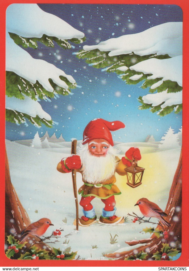 BABBO NATALE Natale Vintage Cartolina CPSM #PAK385.IT - Santa Claus