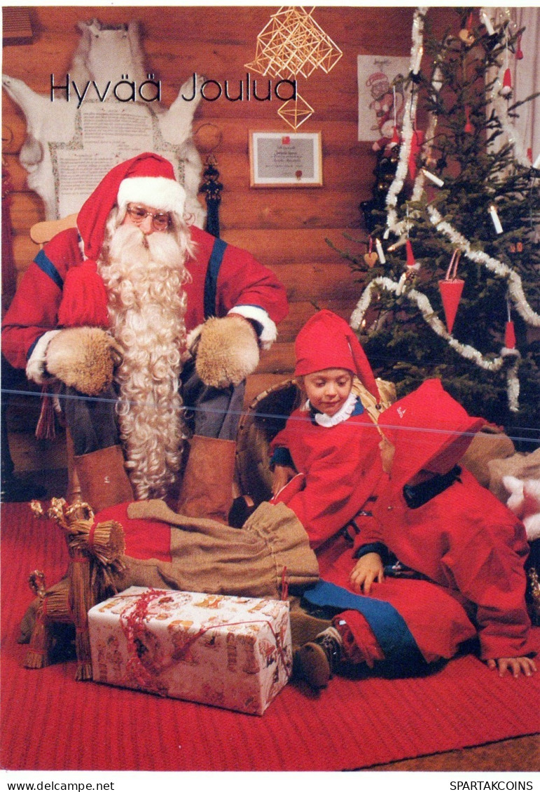 BABBO NATALE Natale Vintage Cartolina CPSM #PAK923.IT - Santa Claus