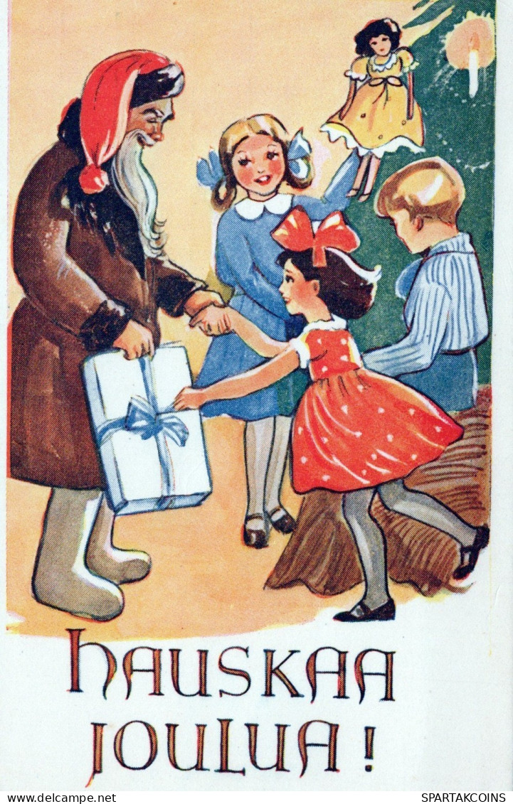 BABBO NATALE Natale Vintage Cartolina CPSMPF #PAJ466.IT - Santa Claus