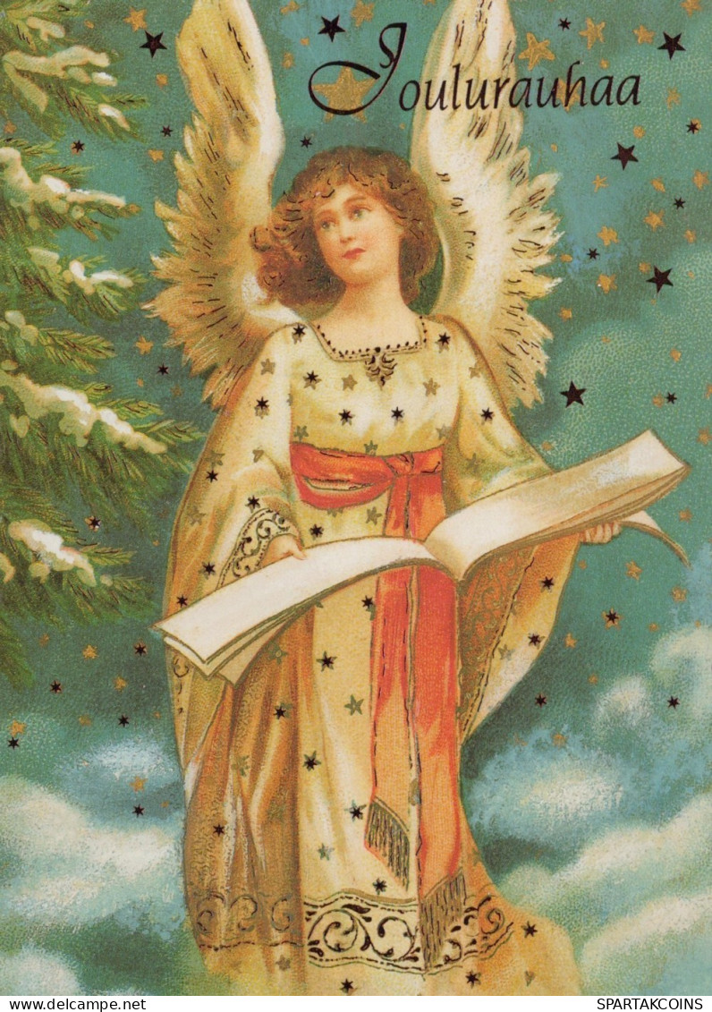ANGELO Buon Anno Natale Vintage Cartolina CPSM #PAJ337.IT - Anges