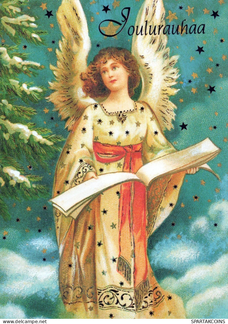 ANGELO Buon Anno Natale Vintage Cartolina CPSM #PAJ337.IT - Anges