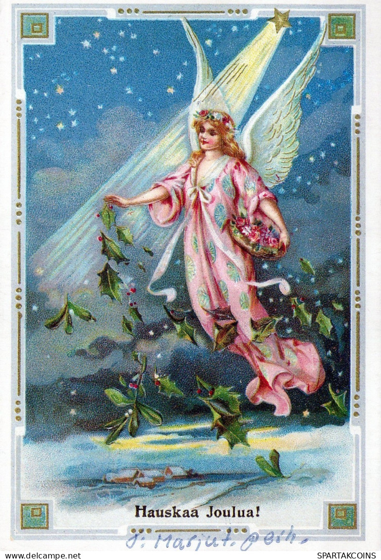 ANGELO Buon Anno Natale Vintage Cartolina CPSM #PAH700.IT - Anges