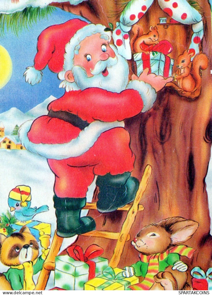 BABBO NATALE Natale Vintage Cartolina CPSMPF #PAJ399.IT - Santa Claus