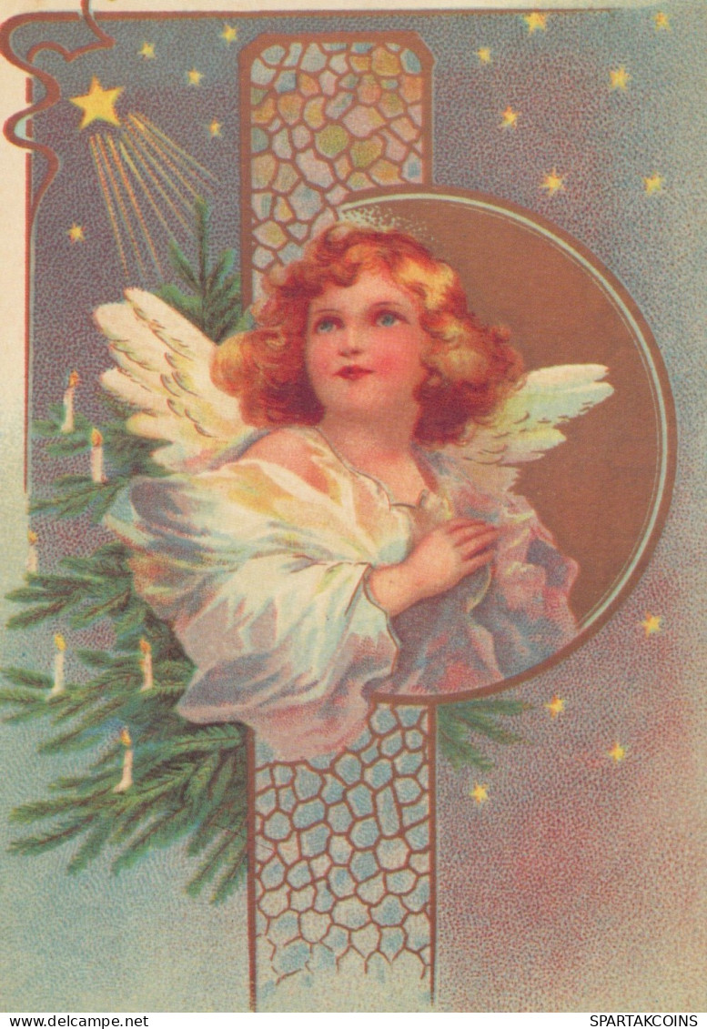 ANGELO Buon Anno Natale Vintage Cartolina CPSM #PAH580.IT - Anges