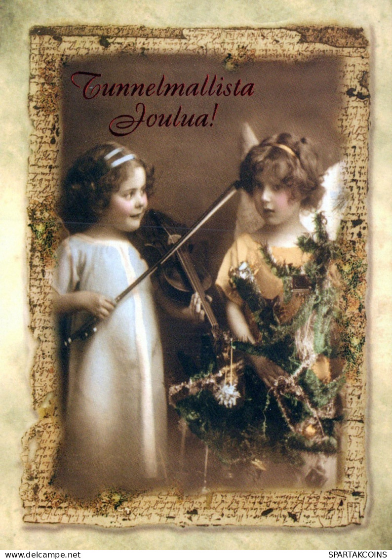 ANGELO Buon Anno Natale Vintage Cartolina CPSM #PAH640.IT - Anges